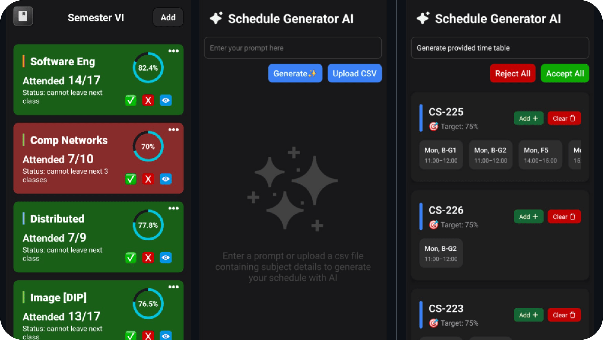 ScheduleX screenshot